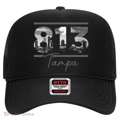 Tampa 813 Area Code Skyline Florida Vintage Hat
