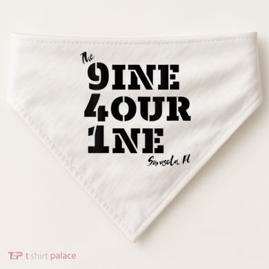 The 941 Sarasota Florida Area Code Home Pride Lifestyle Gift Vneck USA-Made Doggie Bandana