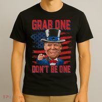 Trump American 4th Of July Grab One Dont Be One Uncle T-Shirt thumb 3
