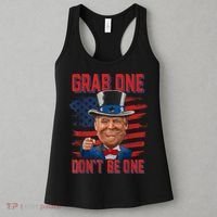 Trump American 4th Of July Grab One Dont Be One Uncle Women's Tank Top thumb 3