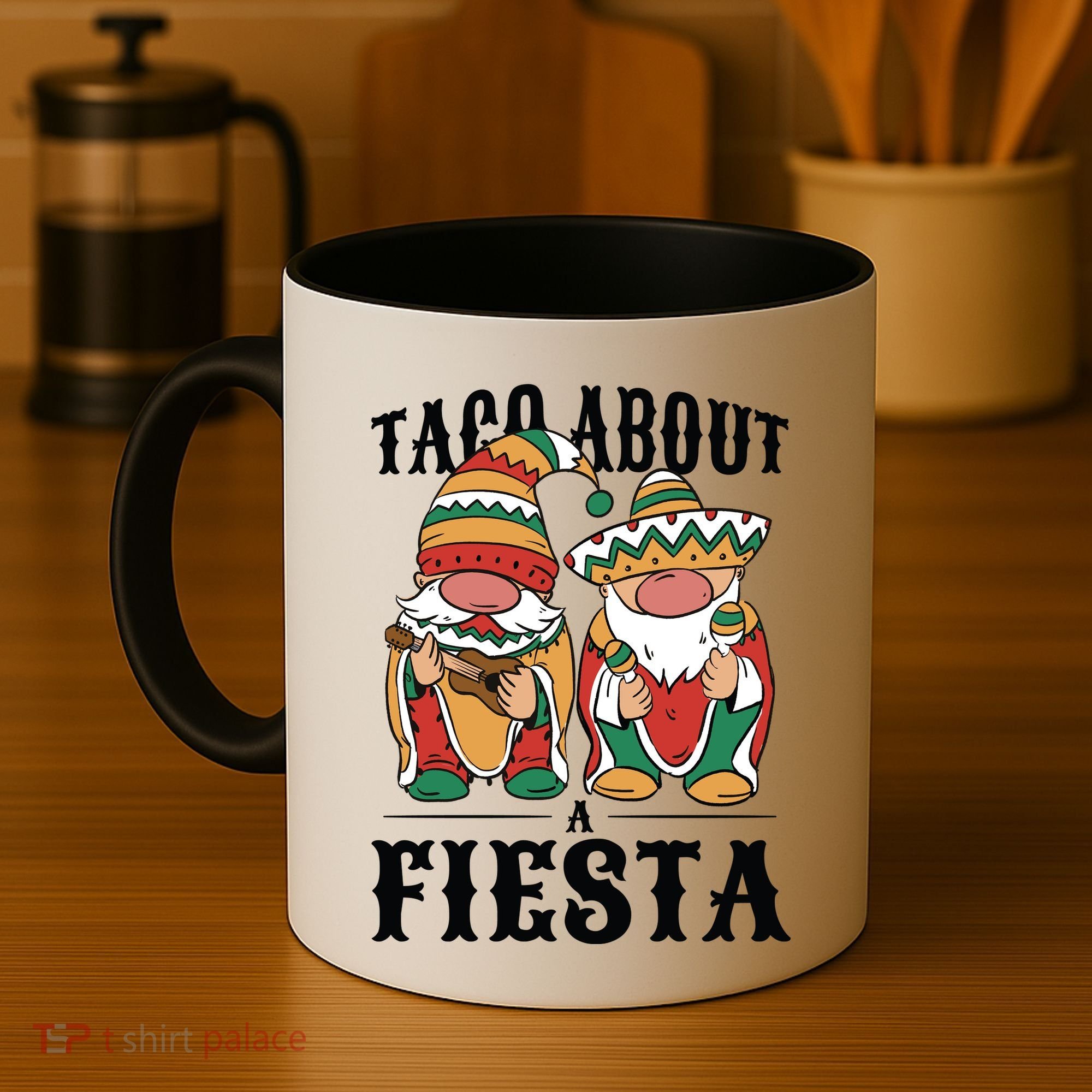 Taco About A Fiesta Gnomes Coffee Mug