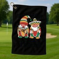 Taco About A Fiesta Gnomes Golf Towel thumb 1