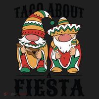 Taco About A Fiesta Gnomes Golf Towel thumb 3