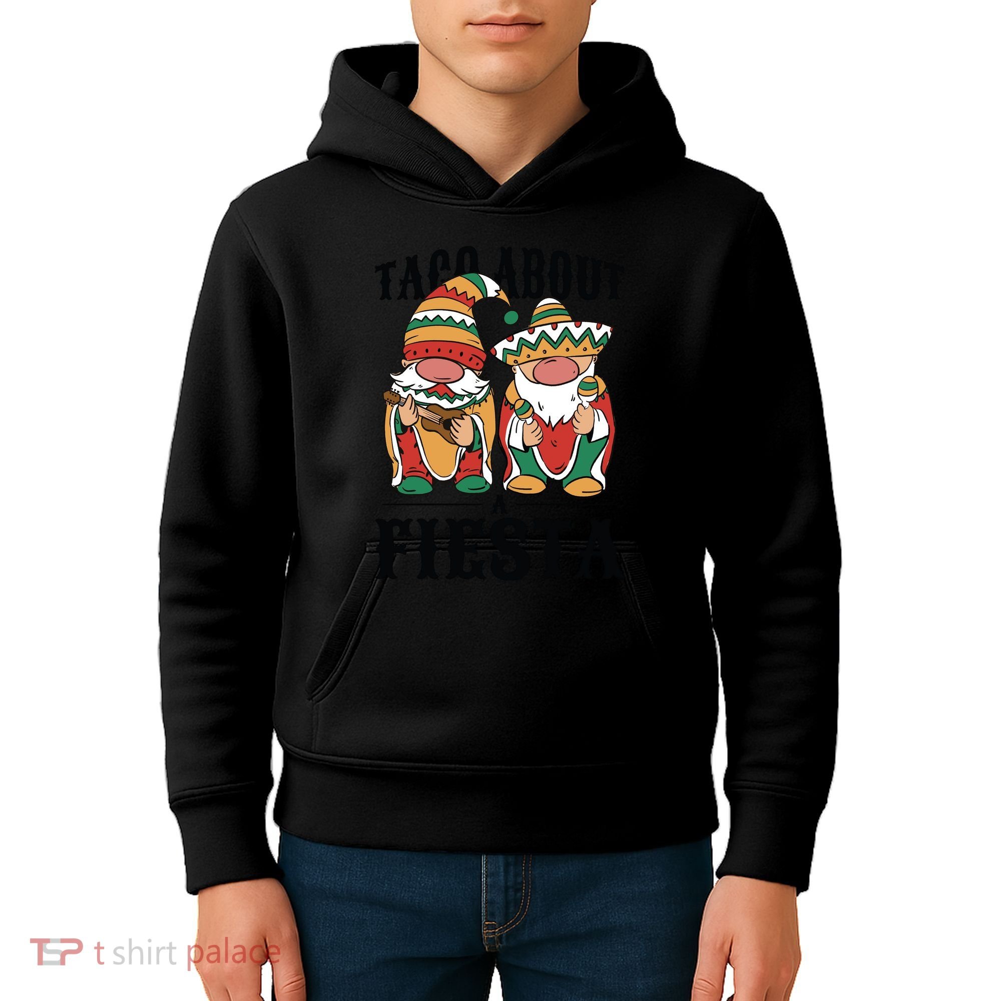 Taco About A Fiesta Gnomes Kids Hoodie