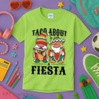 Taco About A Fiesta Gnomes Kids T-Shirt thumb 3