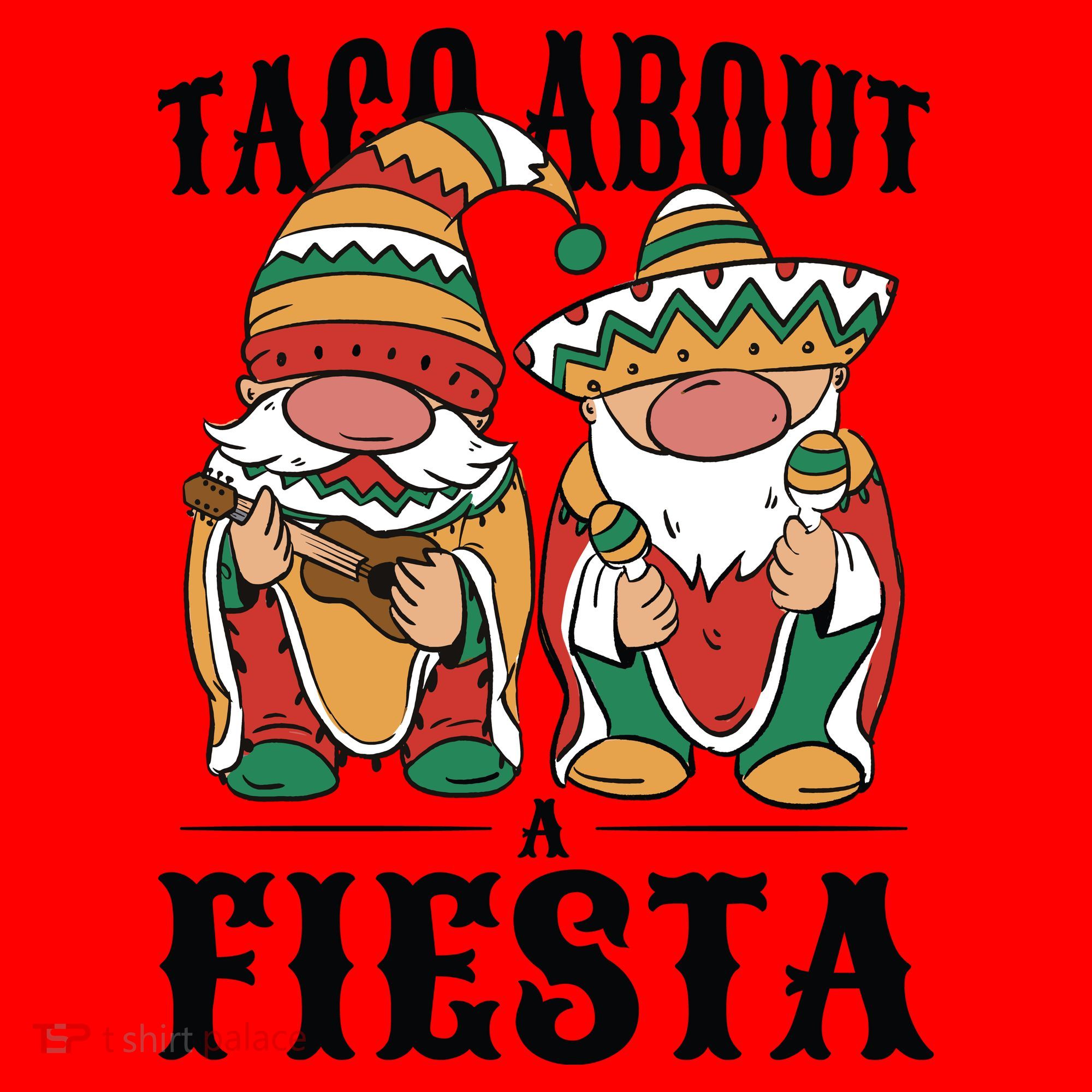 Taco About A Fiesta Gnomes Santa Hat