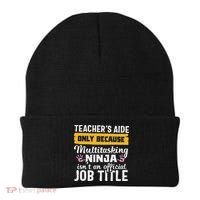 Teacher Aide Appreciation Funny Multitasking Ninja Assistant Beanie thumb 0