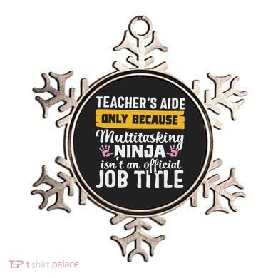 Teacher Aide Appreciation Funny Multitasking Ninja Assistant Ornament