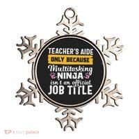 Teacher Aide Appreciation Funny Multitasking Ninja Assistant Ornament thumb 0