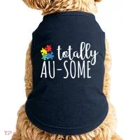 Totally Awesome Autism Awareness Doggie Tank thumb 0