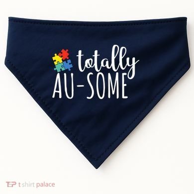 Totally Awesome Autism Awareness USA-Made Doggie Bandana
