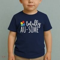 Totally Awesome Autism Awareness Toddler T-Shirt thumb 2