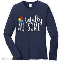Totally Awesome Autism Awareness Women's Long Sleeve Shirt thumb 0