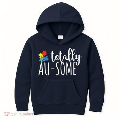 Totally Awesome Autism Awareness Kids Hoodie