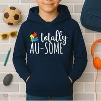 Totally Awesome Autism Awareness Kids Hoodie thumb 2