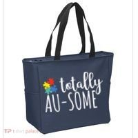 Totally Awesome Autism Awareness Tote Bag thumb 2