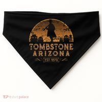 Tombstone Arizona Az Wild West Gunfighter USA-Made Doggie Bandana thumb 0