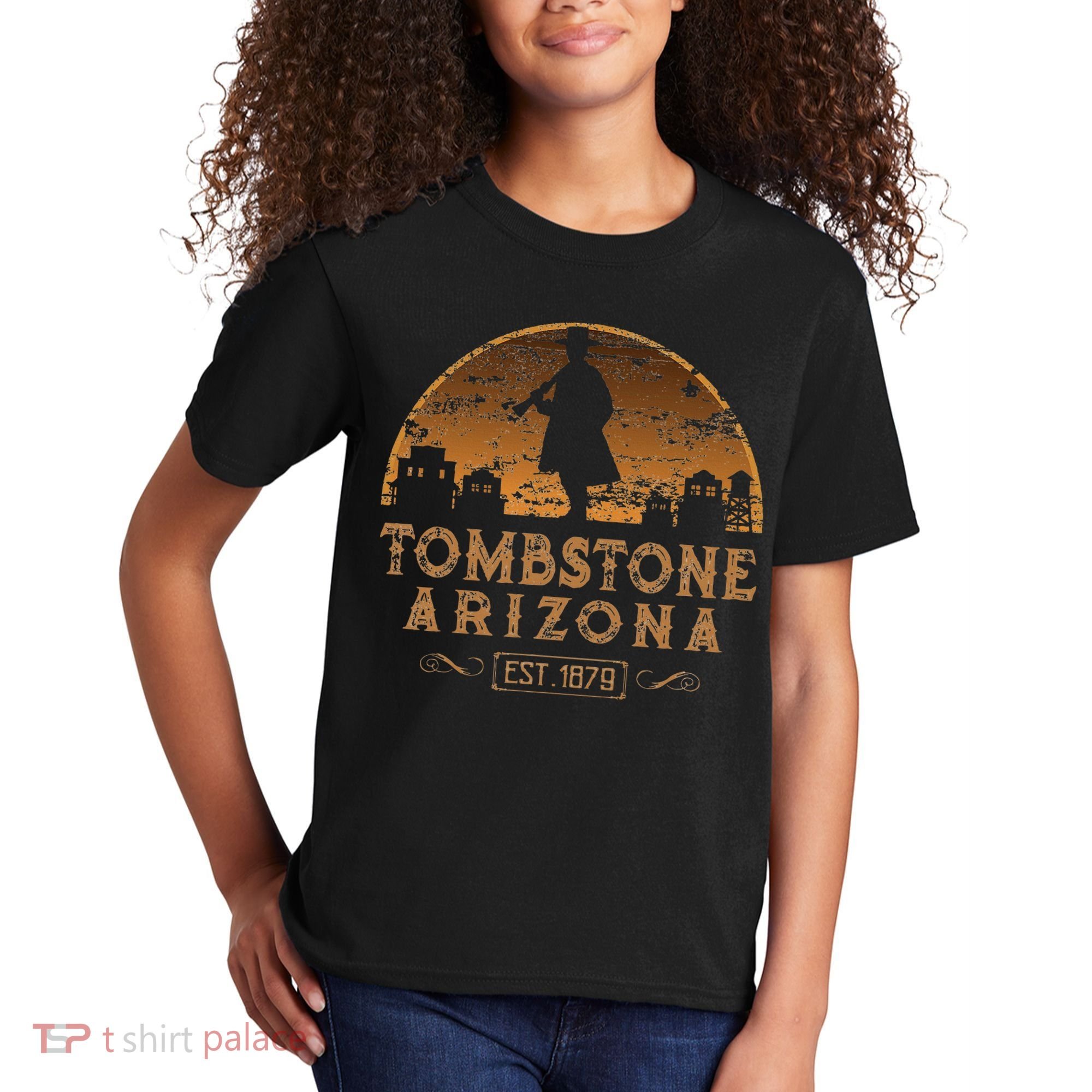 Tombstone Arizona Az Wild West Gunfighter Kids T-Shirt
