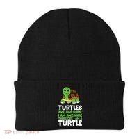 Turtles Are Awesome. I Am Awesome Therefore I Am A Turtle Beanie thumb 0