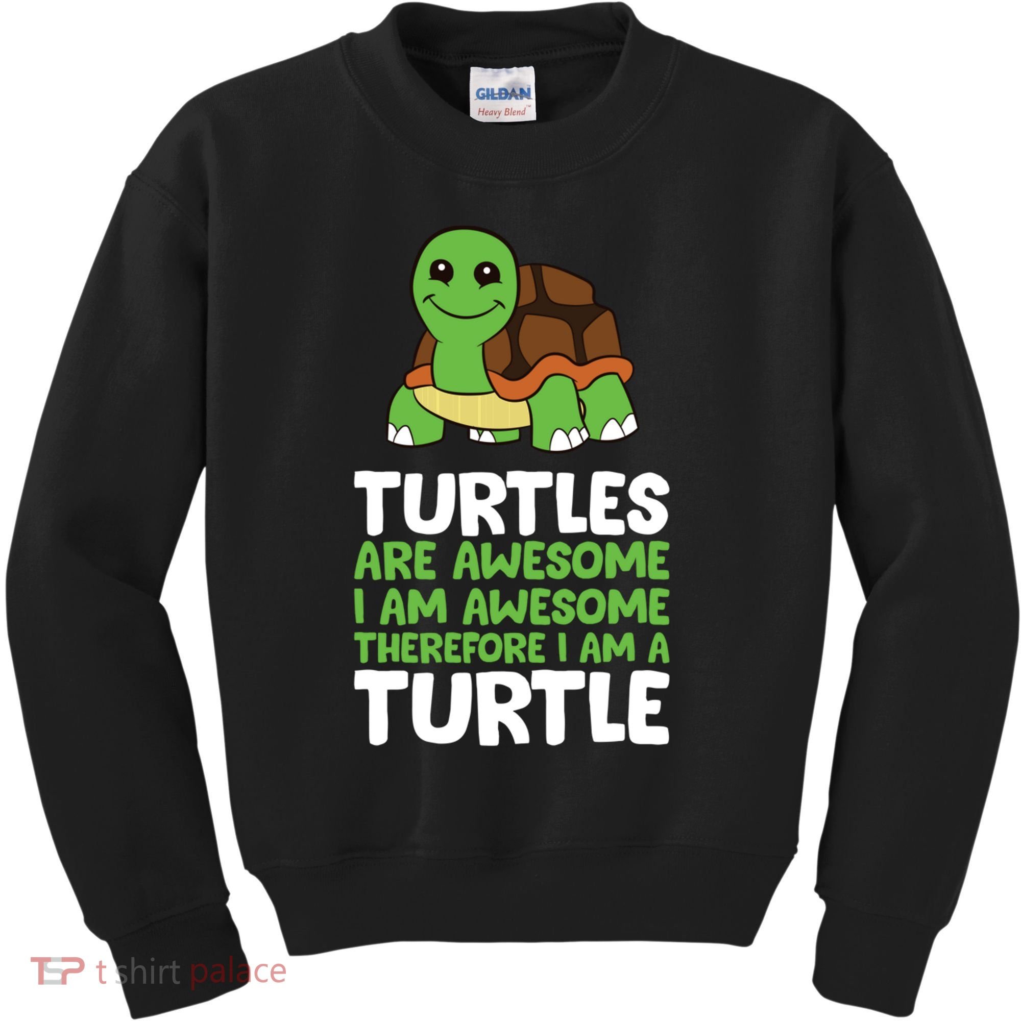 Turtles Are Awesome. I Am Awesome Therefore I Am A Turtle Kids Sweatshirt