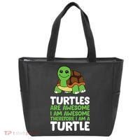 Turtles Are Awesome. I Am Awesome Therefore I Am A Turtle Tote Bag thumb 0