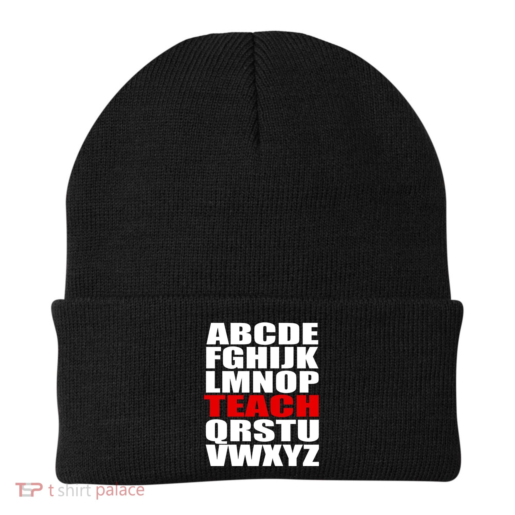 Teacher Alphabet Abcs Learning Agiftz Cool Gift Beanie