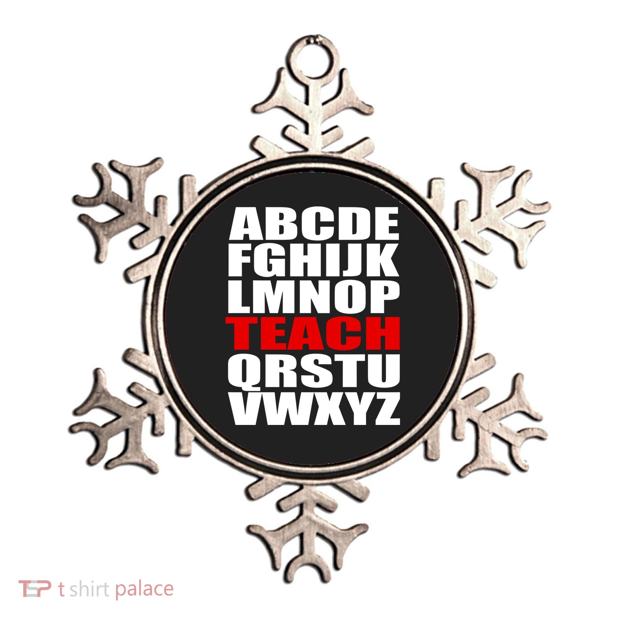 Teacher Alphabet Abcs Learning Agiftz Cool Gift Ornament