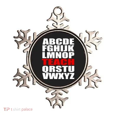 Teacher Alphabet Abcs Learning Agiftz Cool Gift Ornament