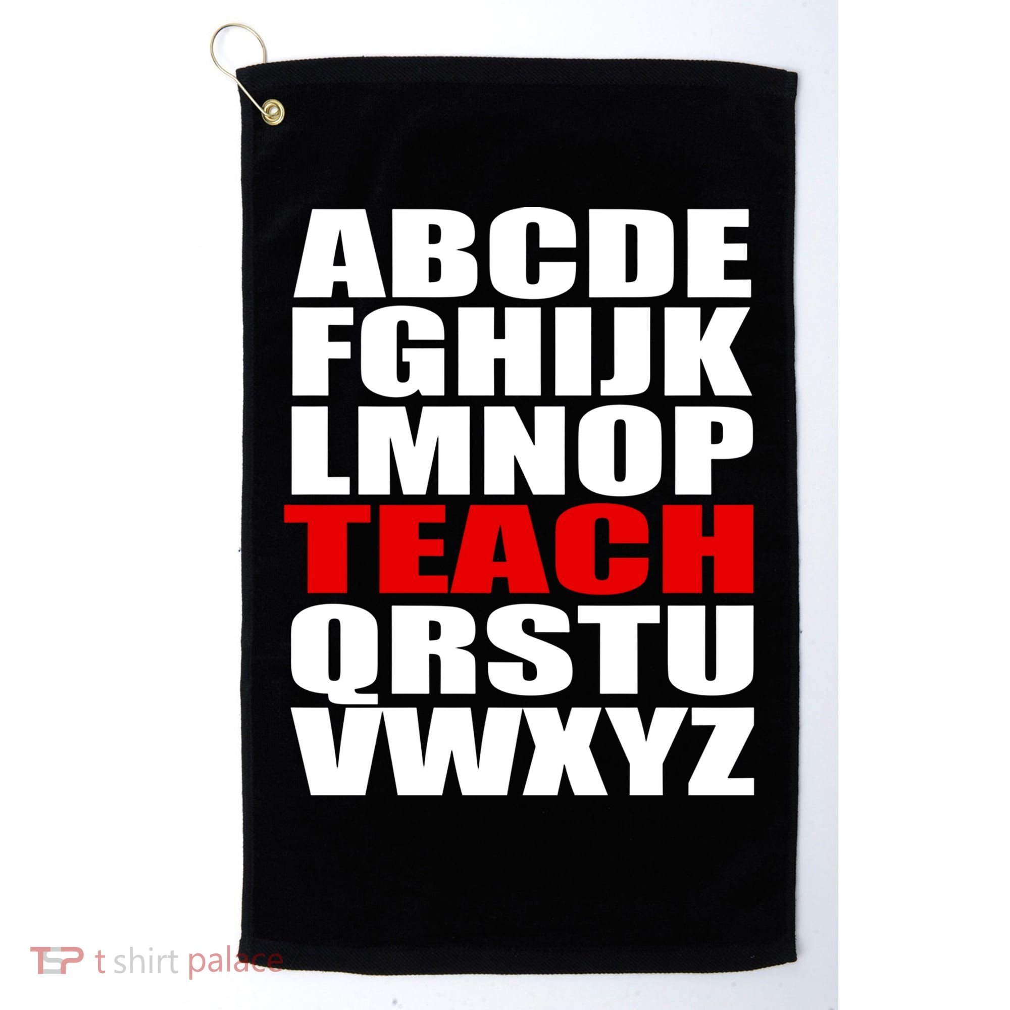 Teacher Alphabet Abcs Learning Agiftz Cool Gift Golf Towel