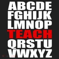 Teacher Alphabet Abcs Learning Agiftz Cool Gift Golf Towel thumb 3
