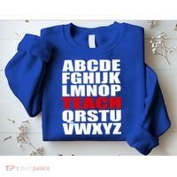 Teacher Alphabet Abcs Learning Agiftz Cool Gift Sweatshirt thumb 2