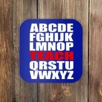Teacher Alphabet Abcs Learning Agiftz Cool Gift Coaster thumb 0