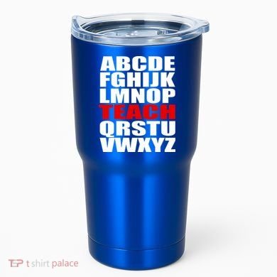 Teacher Alphabet Abcs Learning Agiftz Cool Gift Tumbler