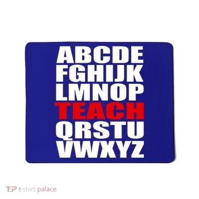 Teacher Alphabet Abcs Learning Agiftz Cool Gift Mousepad