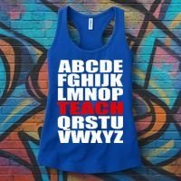 Teacher Alphabet Abcs Learning Agiftz Cool Gift Women's Tank Top thumb 3