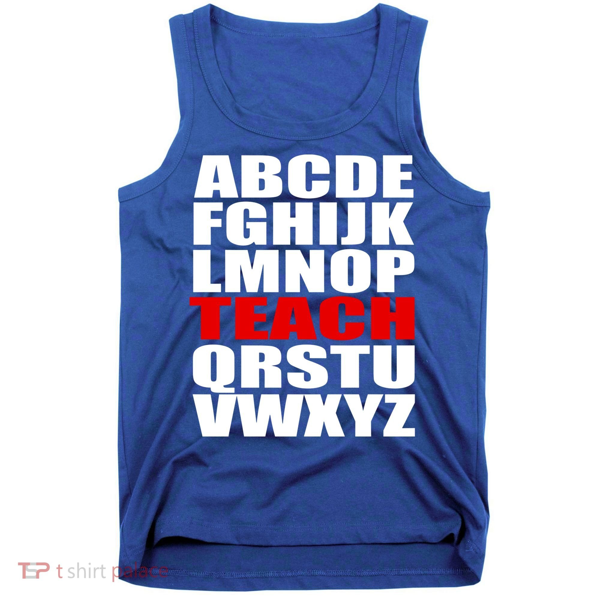 Teacher Alphabet Abcs Learning Agiftz Cool Gift Tank Top