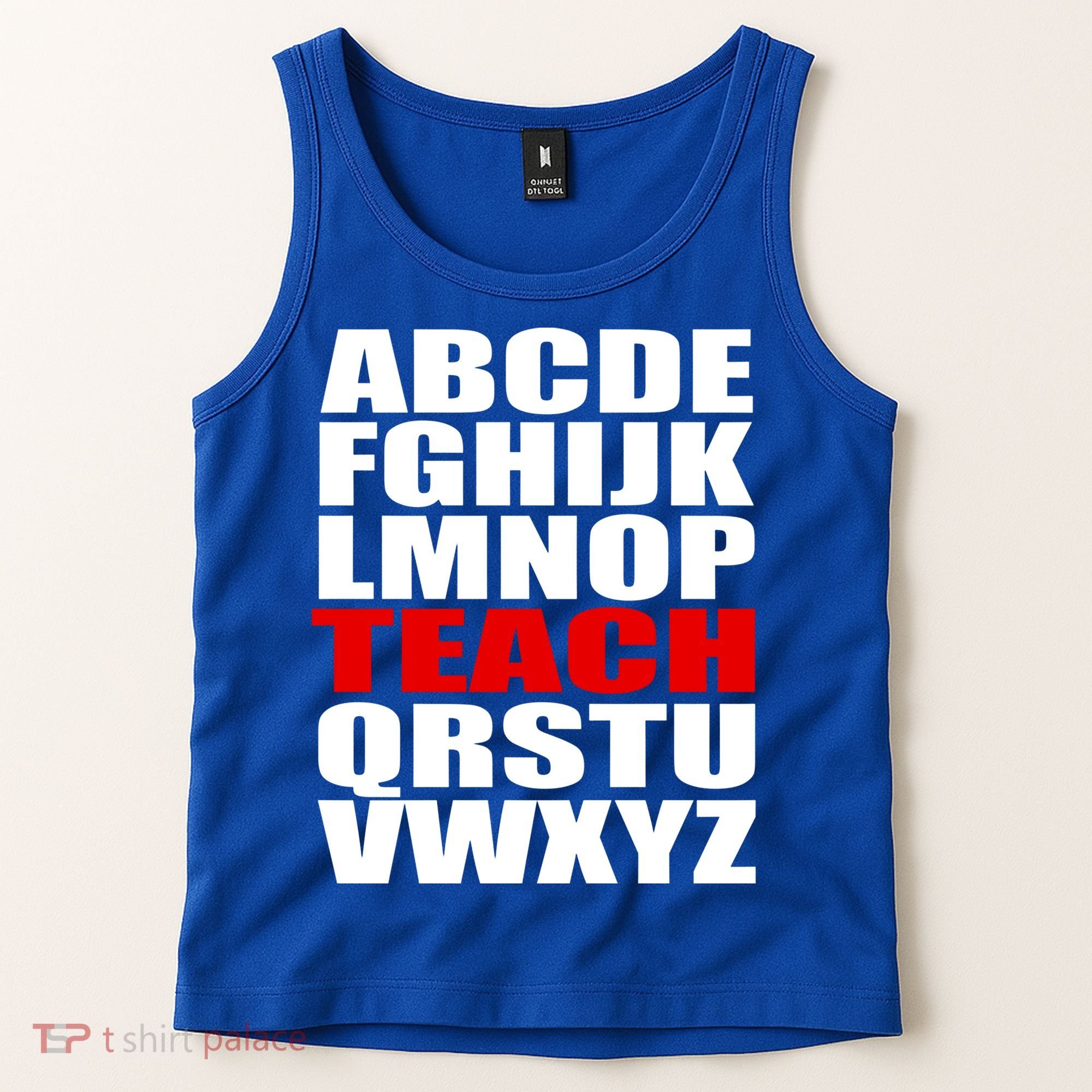 Teacher Alphabet Abcs Learning Agiftz Cool Gift Tank Top