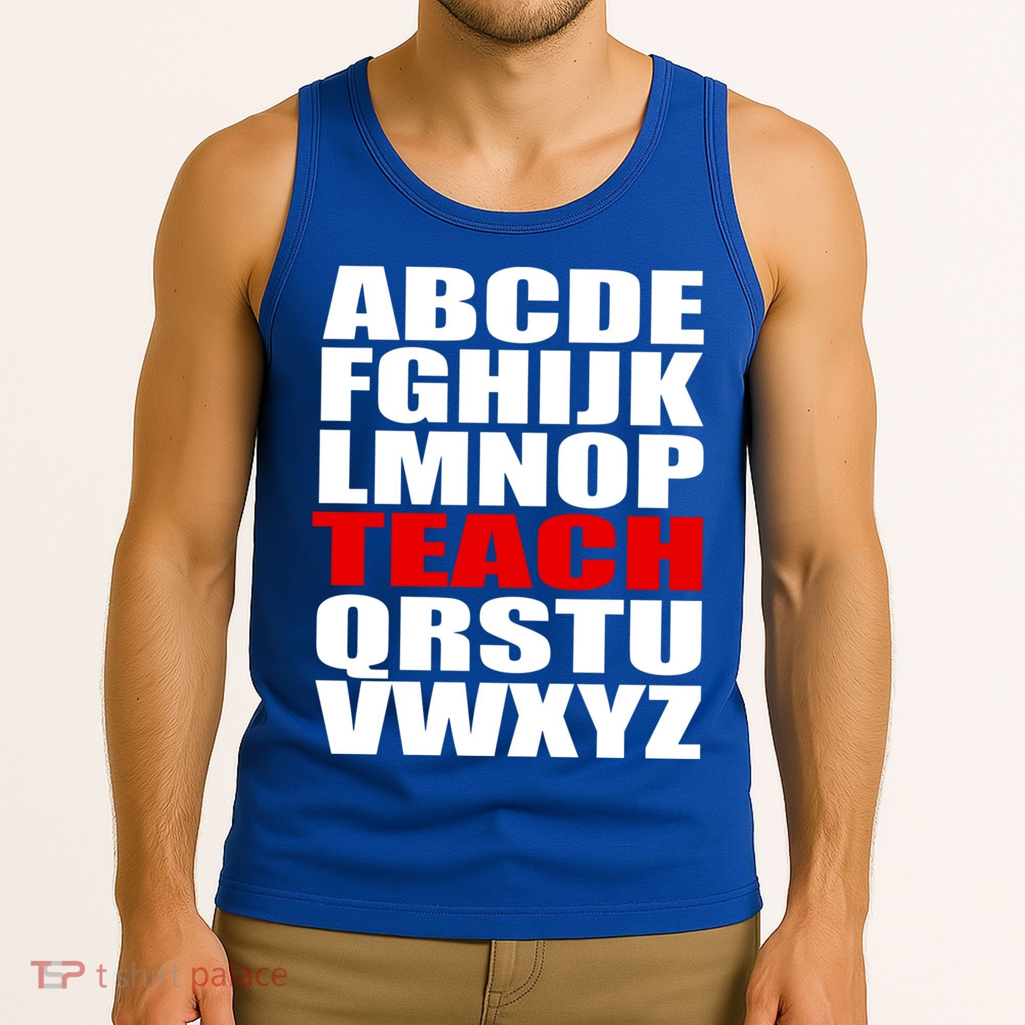 Teacher Alphabet Abcs Learning Agiftz Cool Gift Tank Top