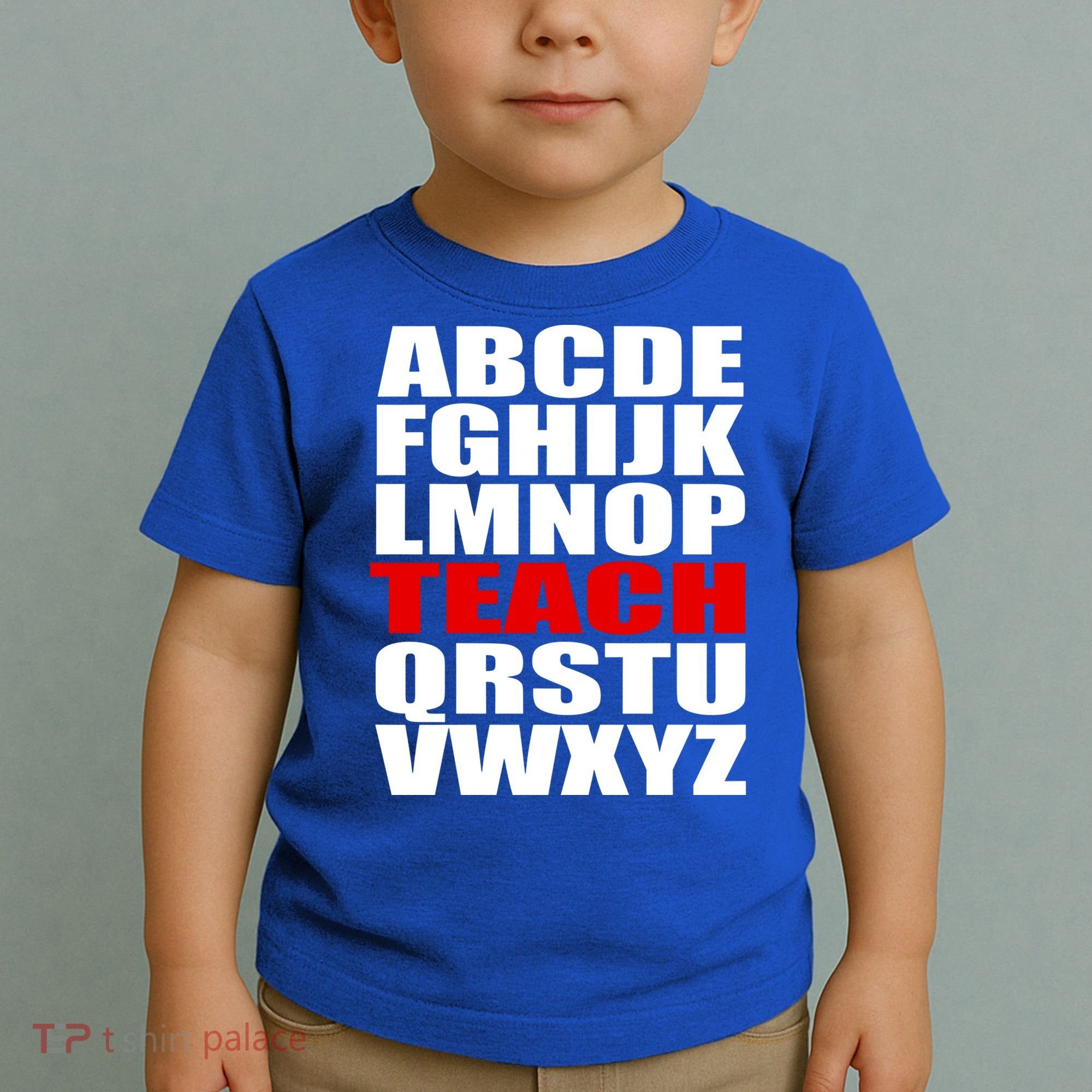 Teacher Alphabet Abcs Learning Agiftz Cool Gift Toddler T-Shirt