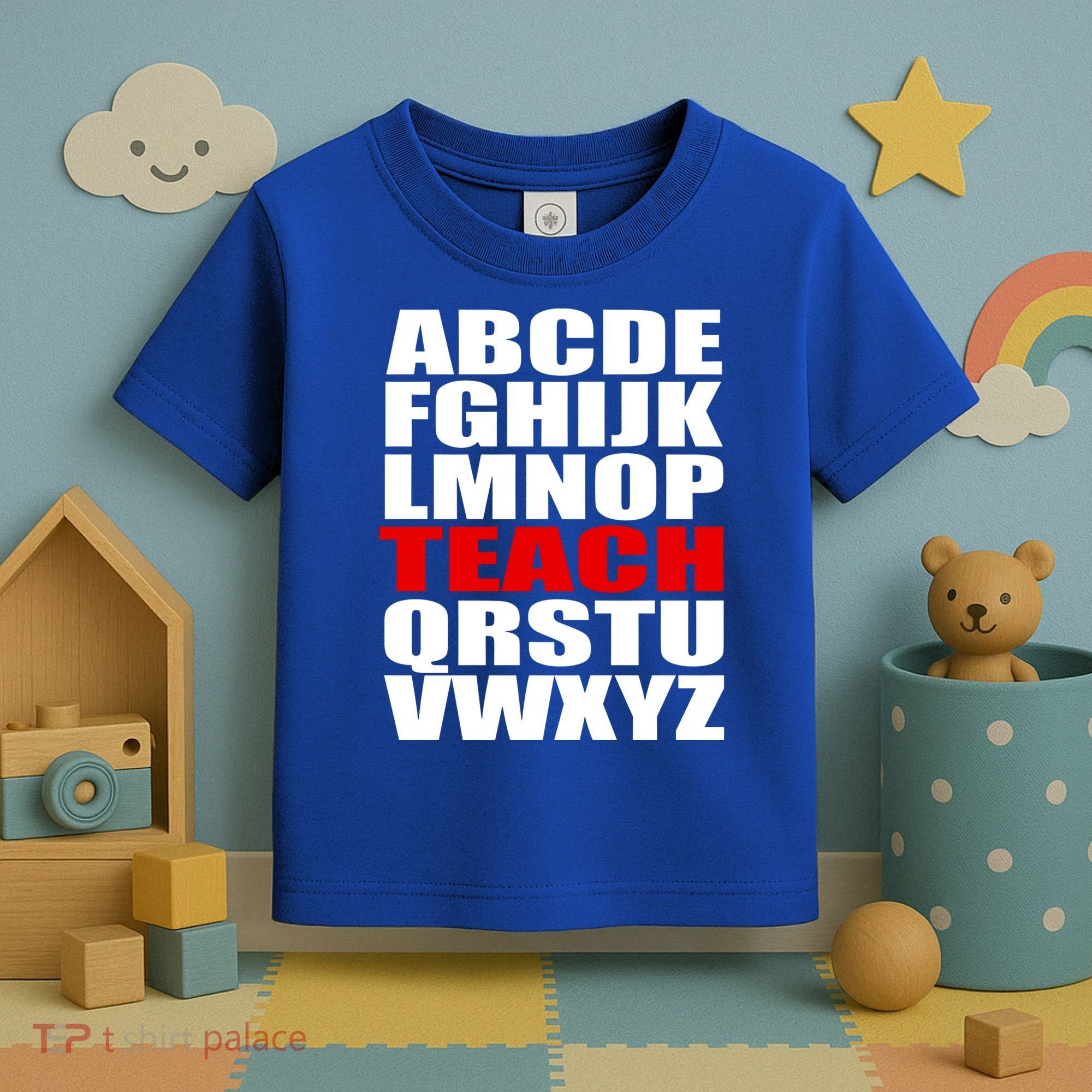 Teacher Alphabet Abcs Learning Agiftz Cool Gift Toddler T-Shirt