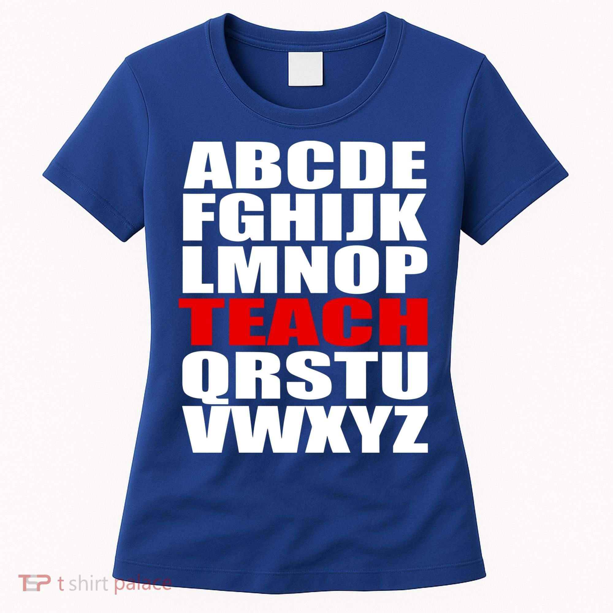 Teacher Alphabet Abcs Learning Agiftz Cool Gift Women's T-Shirt