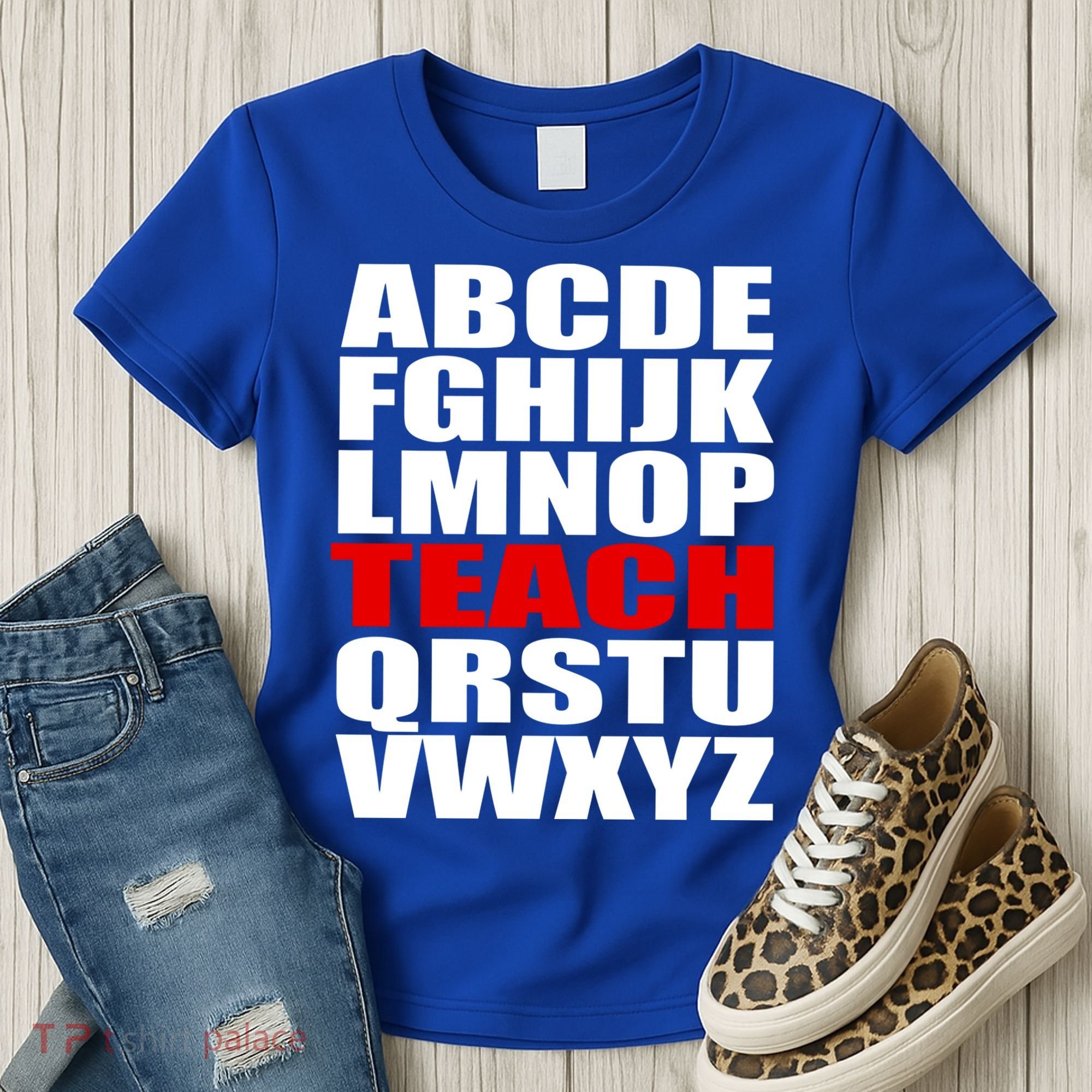 Teacher Alphabet Abcs Learning Agiftz Cool Gift Women's T-Shirt