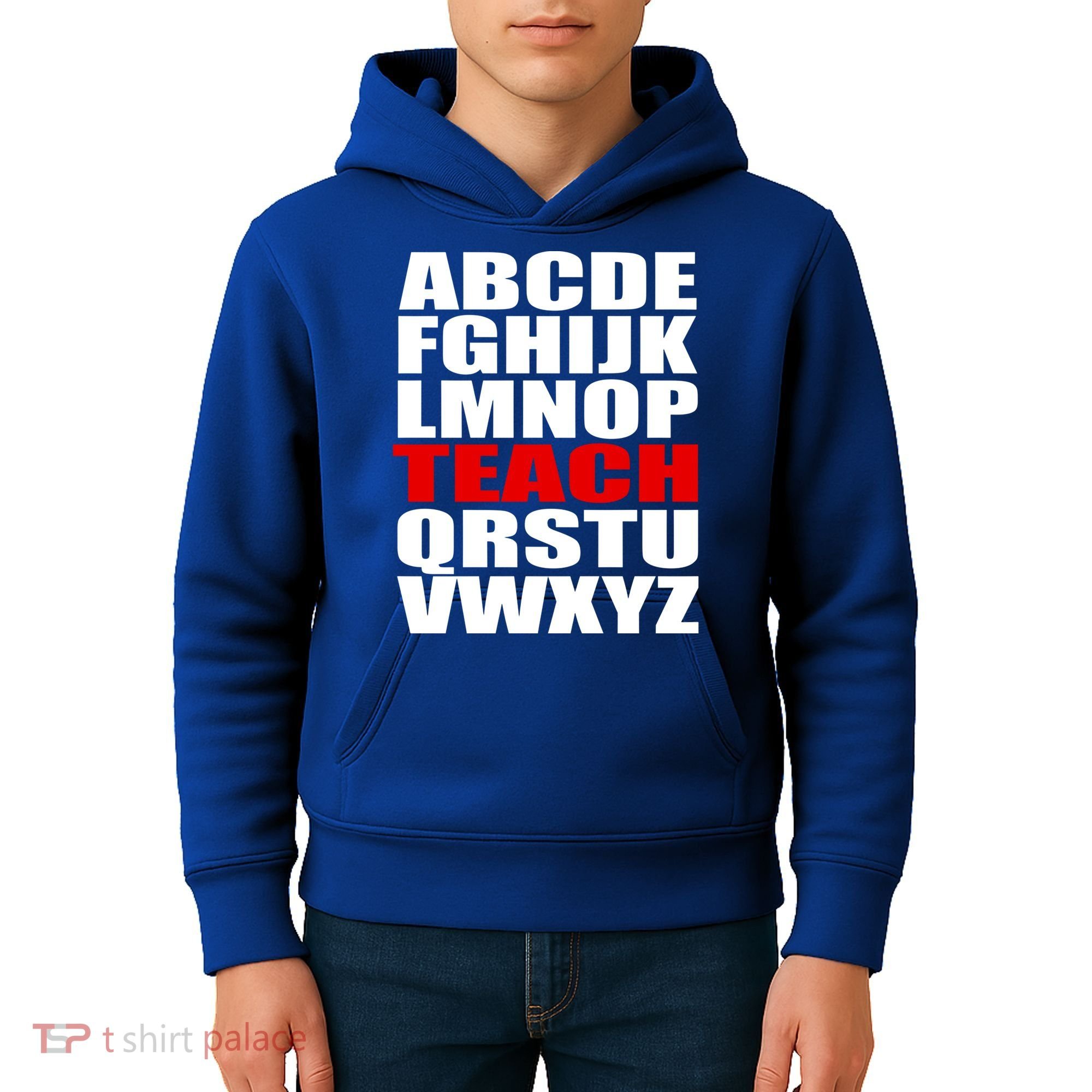 Teacher Alphabet Abcs Learning Agiftz Cool Gift Kids Hoodie