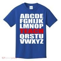 Teacher Alphabet Abcs Learning Agiftz Cool Gift Kids T-Shirt thumb 0