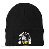 Thanksgiving Asap Always Say A Prayer Christian Religious Pr Funny Gift Beanie thumb 0