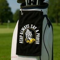 Thanksgiving Asap Always Say A Prayer Christian Religious Pr Funny Gift Golf Towel thumb 2
