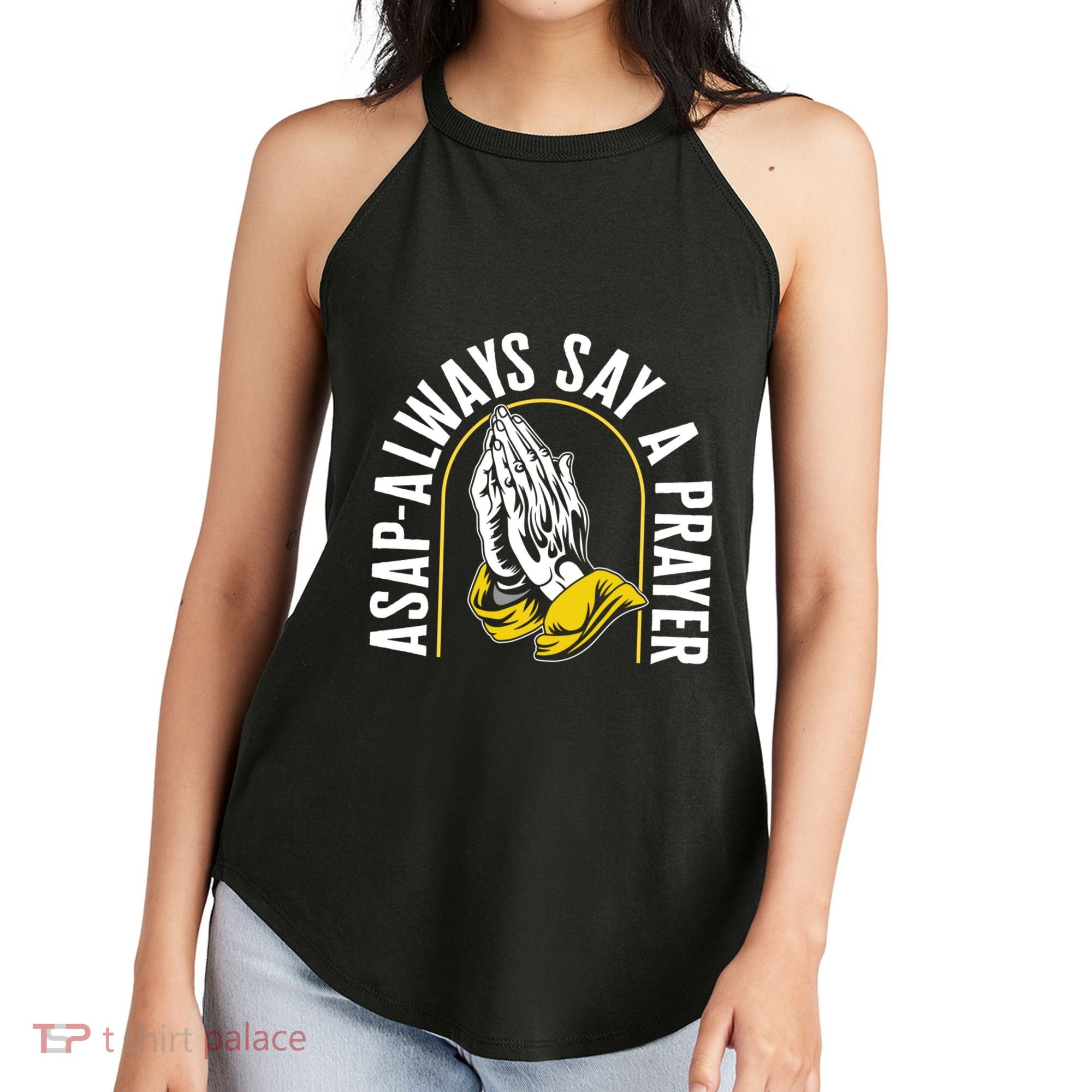 Thanksgiving Asap Always Say A Prayer Christian Religious Pr Funny Gift Women's Perfect Tri Rocker Tank