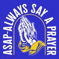 Thanksgiving Asap Always Say A Prayer Christian Religious Pr Funny Gift Button thumb 1