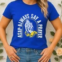 Thanksgiving Asap Always Say A Prayer Christian Religious Pr Funny Gift Women's T-Shirt thumb 2