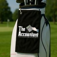 The Accountant Auditor Bookkeeper Bookkeeping Taxation Golf Towel thumb 2